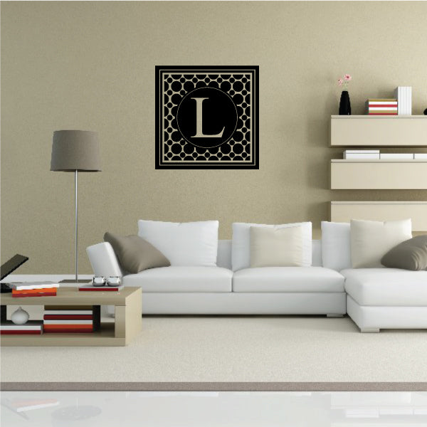 Image of Dots Monogram Decal