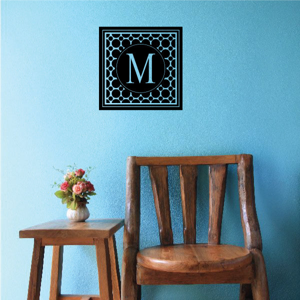 Image of Dots Monogram Decal