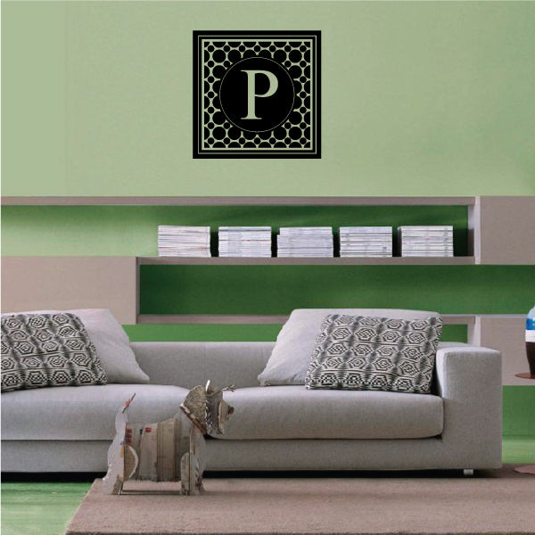 Image of Dots Monogram Decal