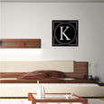 Image of Dotted Line Monogram Decal