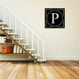 Image of Dotted Line Monogram Decal