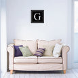 Image of Dotted Line Monogram Decal