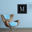 Image of Dotted Line Monogram Decal