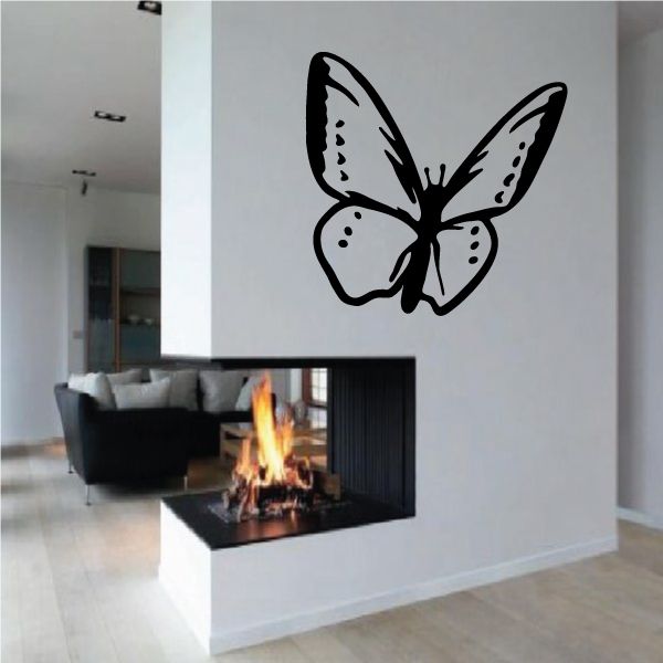 Image of Dotted Wings Butterfly Decal