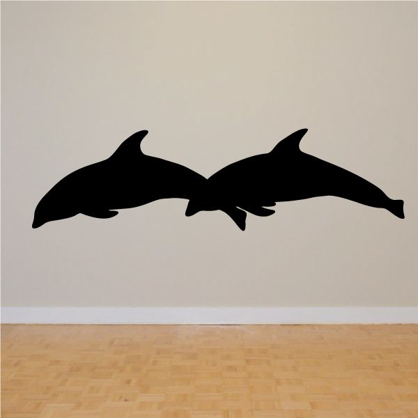 Image of Double Diving Dolphine Decal