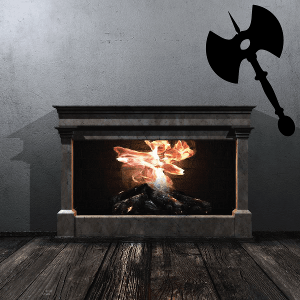 Image of Double-Sided Axe Decal