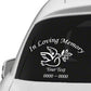 Dove in loving memory decal with dove graphic and In Loving Memory text