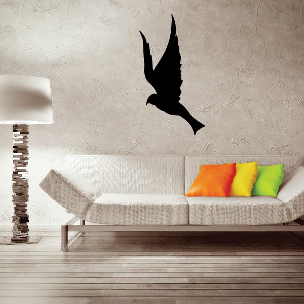 Image of Dove Flying Silhouette Decal