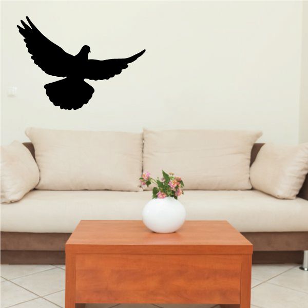 Image of Dove Spread Wings Flying Decal