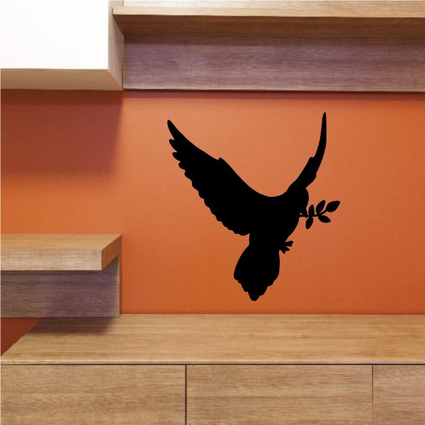 Image of Dove with Olive Branch Decal