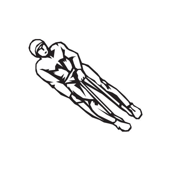 Image of Downhill Lugeing Decal