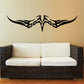Black downward swooping eagle wall decal with tribal-like line details