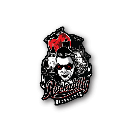 Image of Dracula Rockabilly Bloodlines Sticker