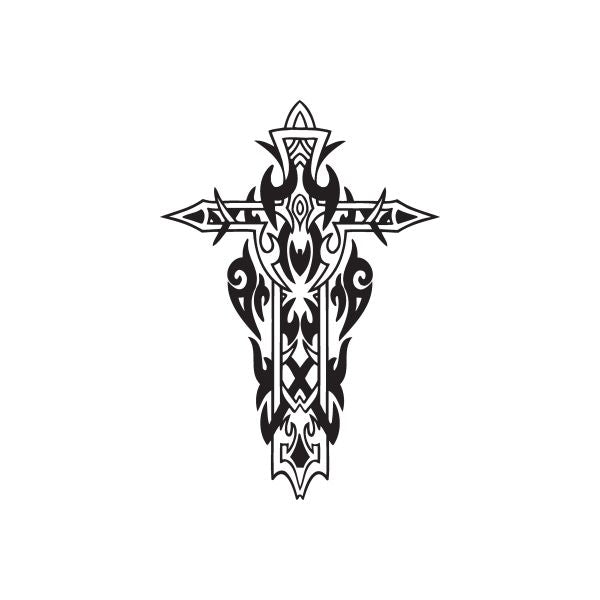 Image of Dragon Cross Decal