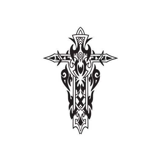 Image of Dragon Cross Decal