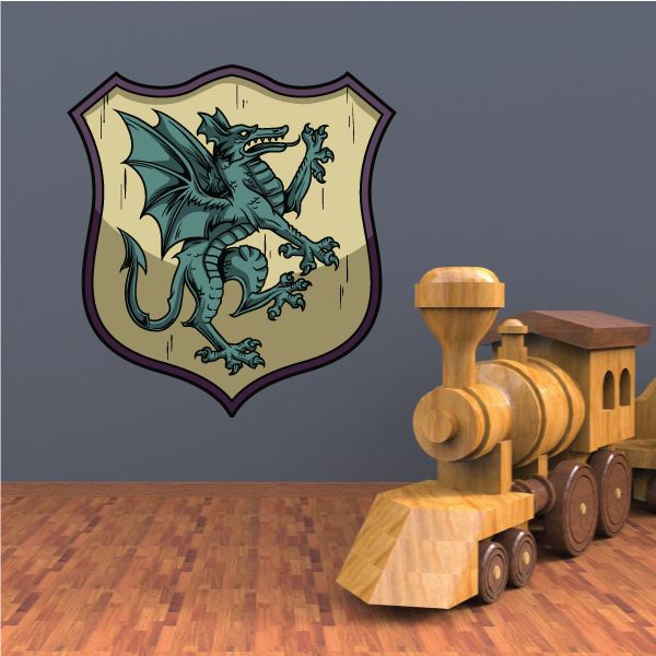 Image of Dragon Family Crest Sticker