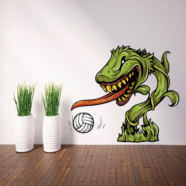 Image of Dragon Volleyball Wall Decal - Vinyl Car Sticker - Uscolor006
