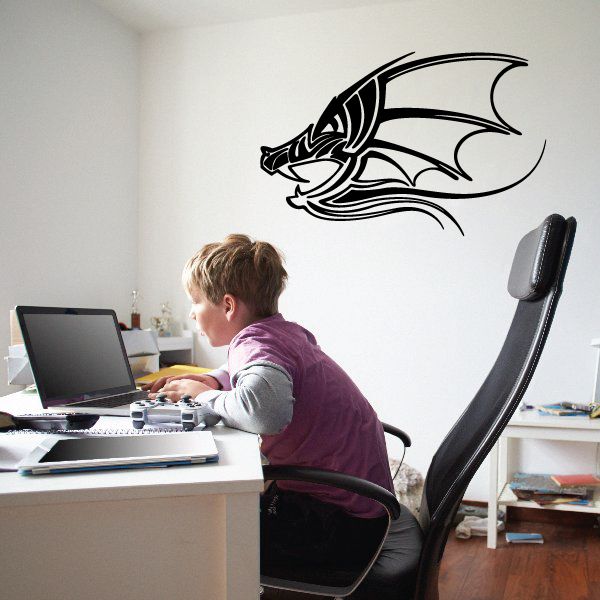 Image of Dragon Wall Decal - Vinyl Decal - Car Decal - MC01