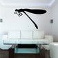 Black dragonfly crawling wall decal