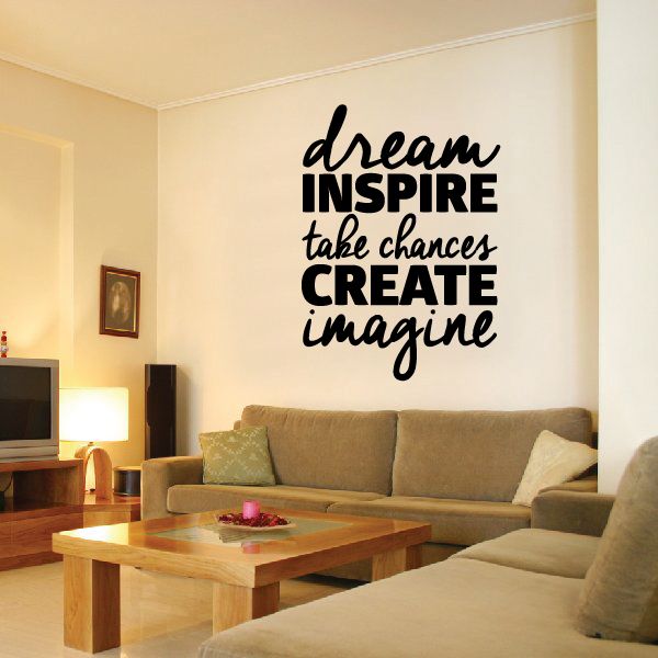 Image of Dream Inspire take chances create imagine Decal