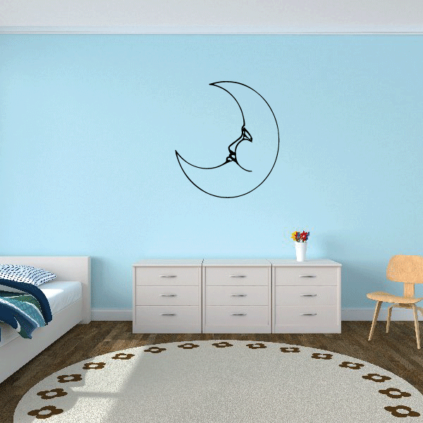 Image of Dreaming Moon Decal