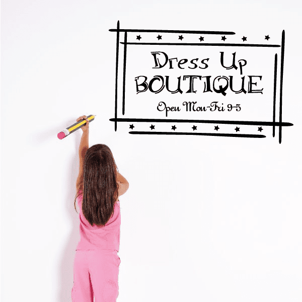 Image of Dress Up Boutique Wall Decal