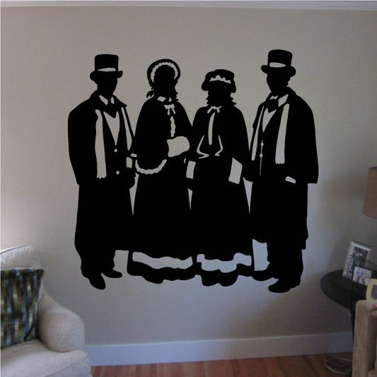 Image of Dressed Up Carolers Decal