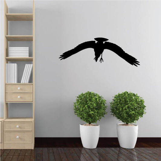 Image of Drifting Crow Silhouette Decal