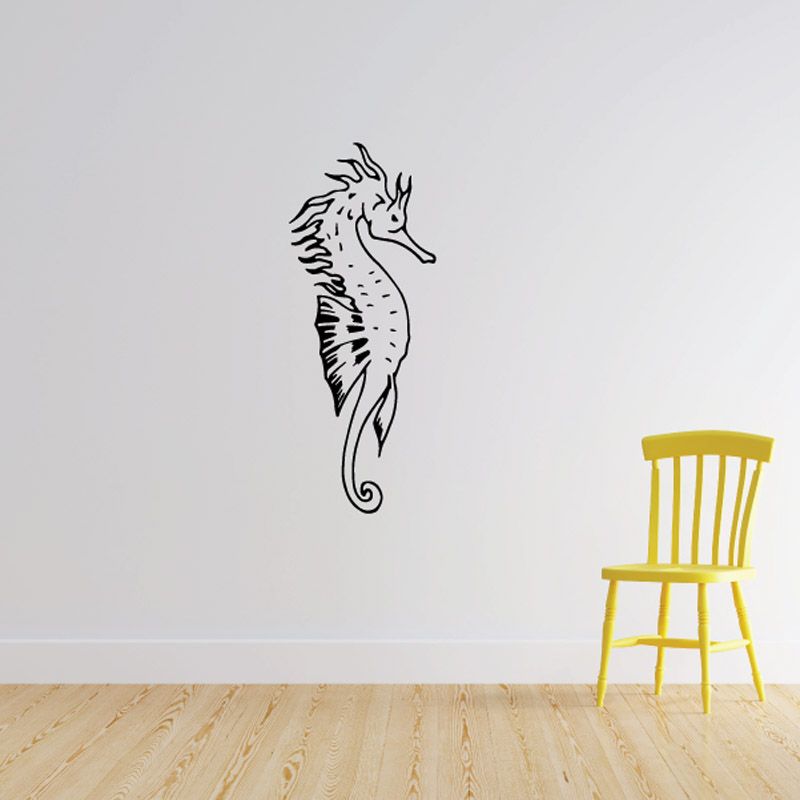 Image of Drifting Pacific Seahorse Decal