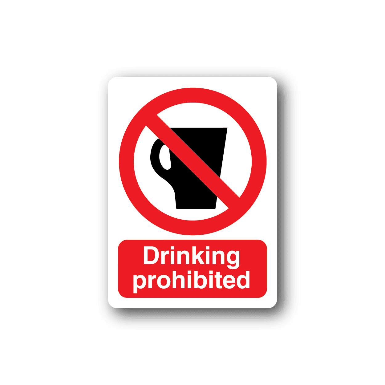 Image of Drinking Prohibited Sticker