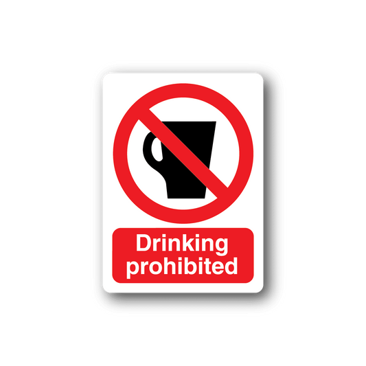 Image of Drinking Prohibited Sticker