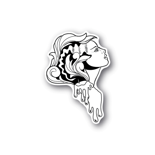 Image of Dripping Woman Sticker