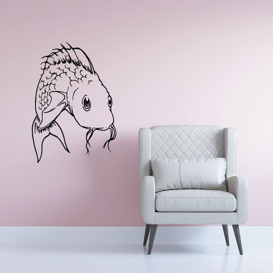 Image of Droopy Koi Fish Decal