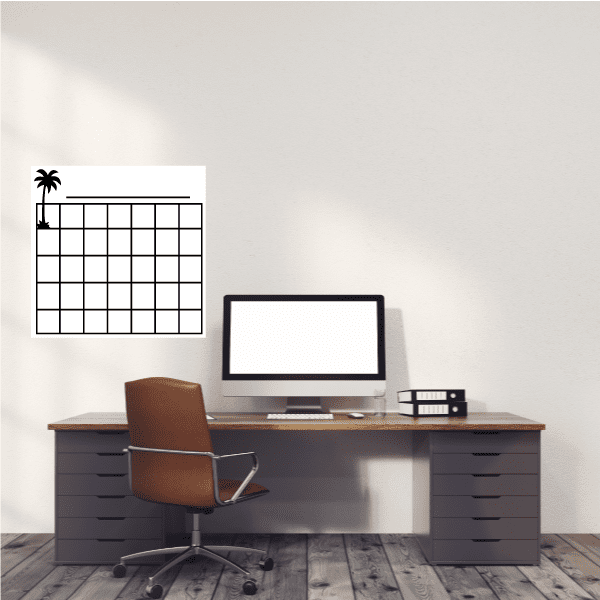 Image of Dry Erase Calendar Wall Stickers