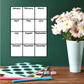 Image of Dry Erase Calendar Wall Stickers