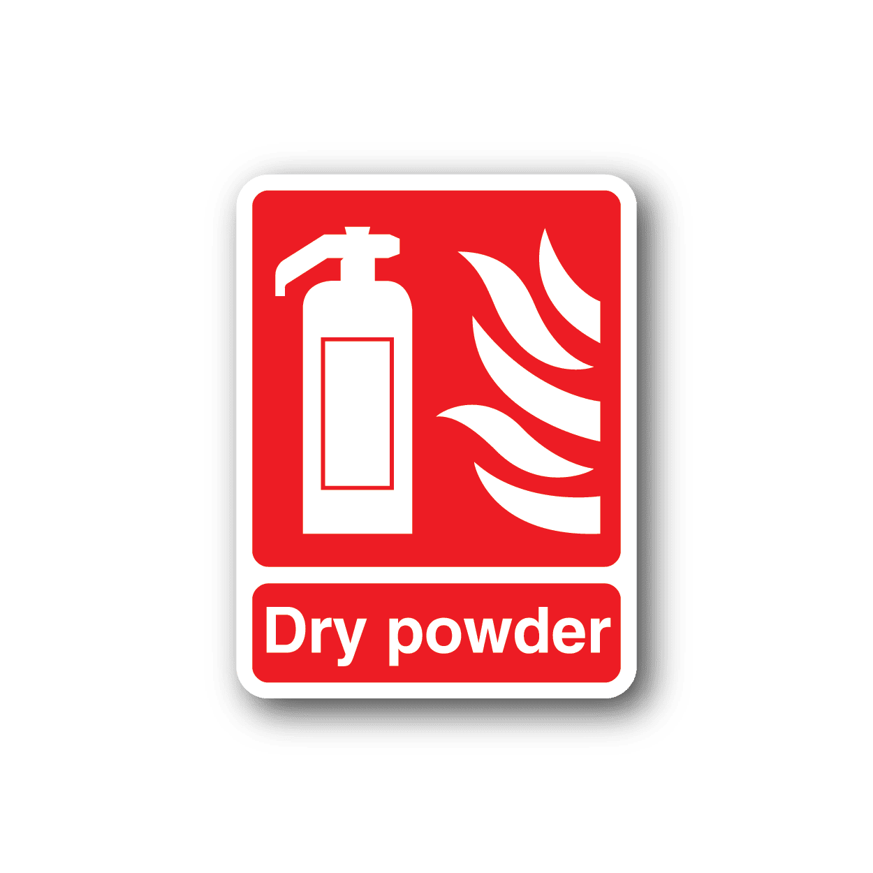 Image of Dry Powder Fire Sticker