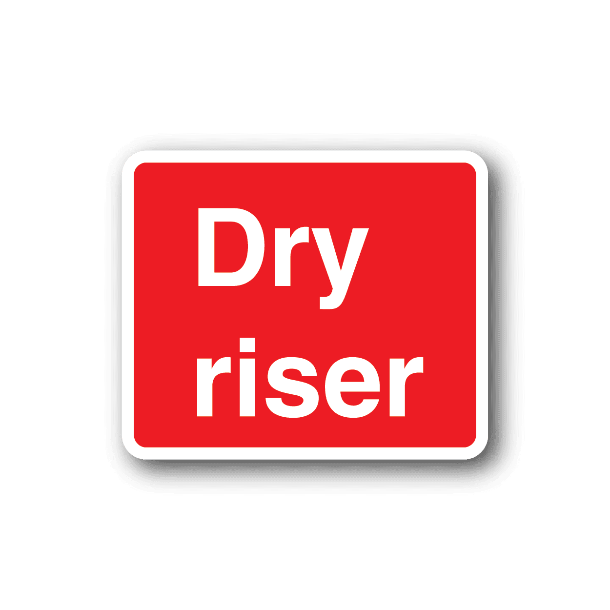 Image of Dry Riser Red Fire Sticker