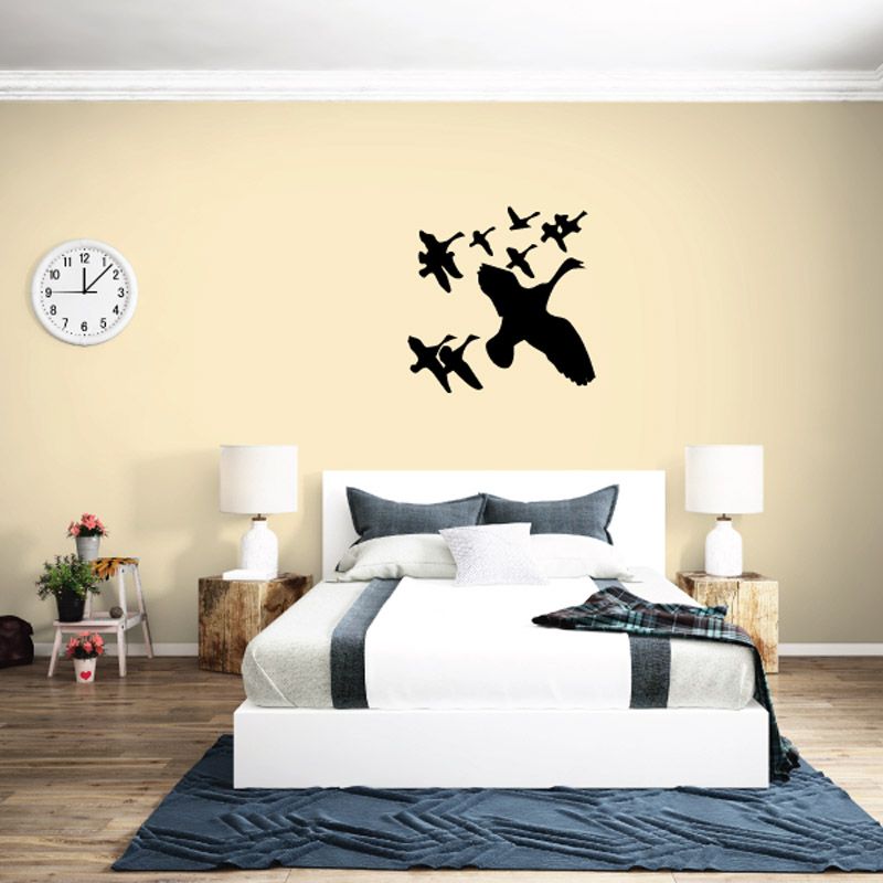 Image of Duck Flock Flying Together Decal