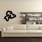 Duck vinyl wall decal, black duck silhouette on wall