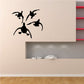 Duck wall decal vinyl sticker with black flying ducks silhouettes