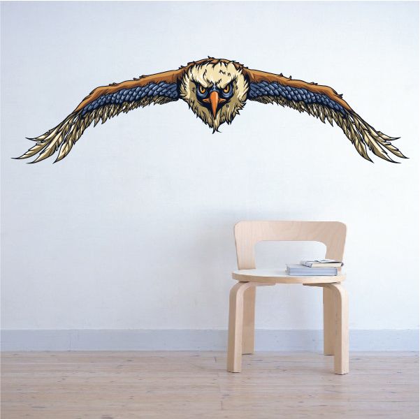 Image of Eagle Flying Approaching Sticker