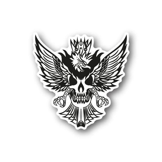 Image of Eagle Skull Sticker