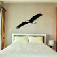 Black eagle soaring wings wall decal