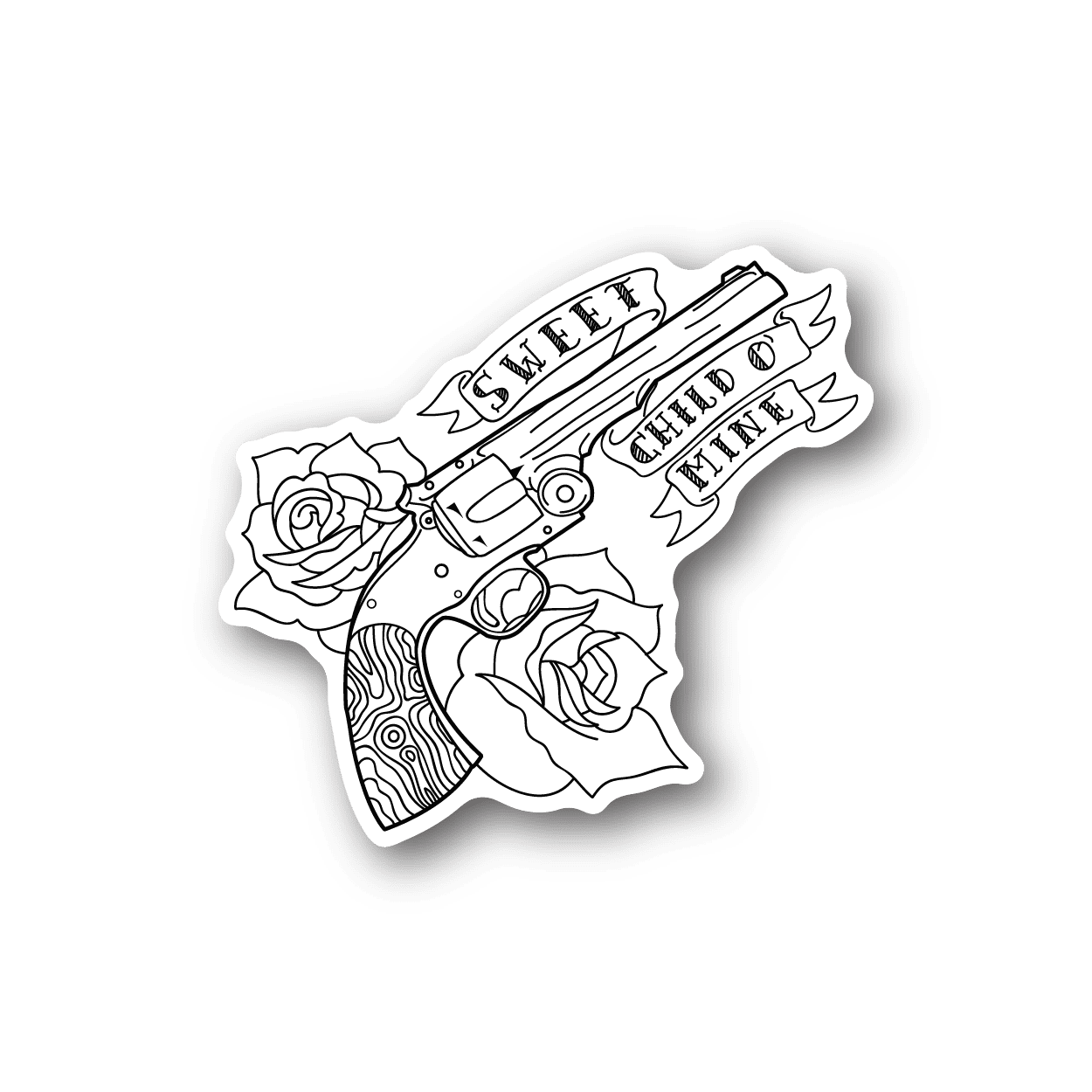 Image of Eagle with Rifle Sticker