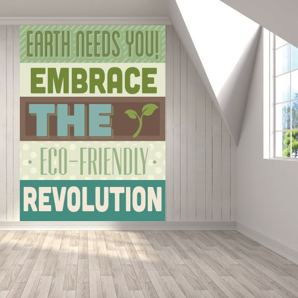 Image of Earth Needs You Embrace The Eco Friendly Revolution Sticker