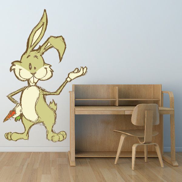 Image of Easter Bunny Funny Gesture Sticker