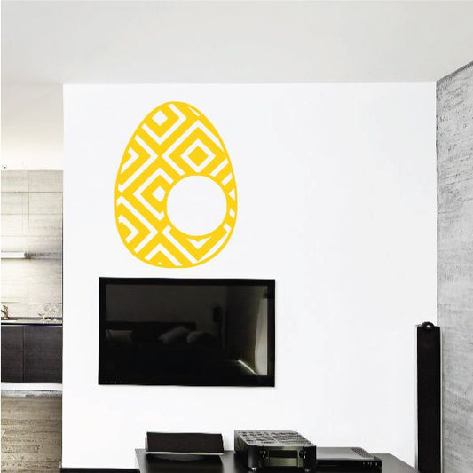 Image of Easter Egg Geometric Pattern Decal