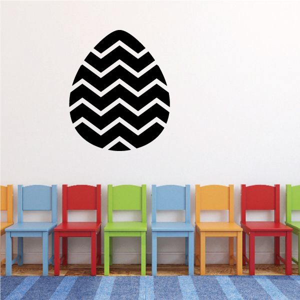 Image of Easter Egg Geometric Wave Decal