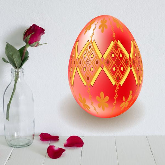 Image of Easter Egg Ornament Sticker