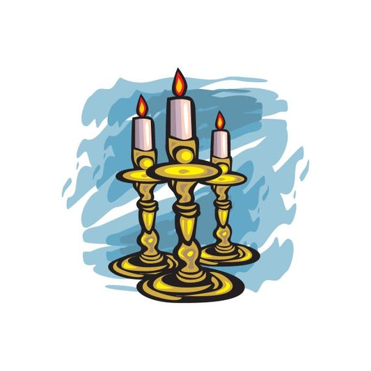 Image of Easter Three Candles Sticker